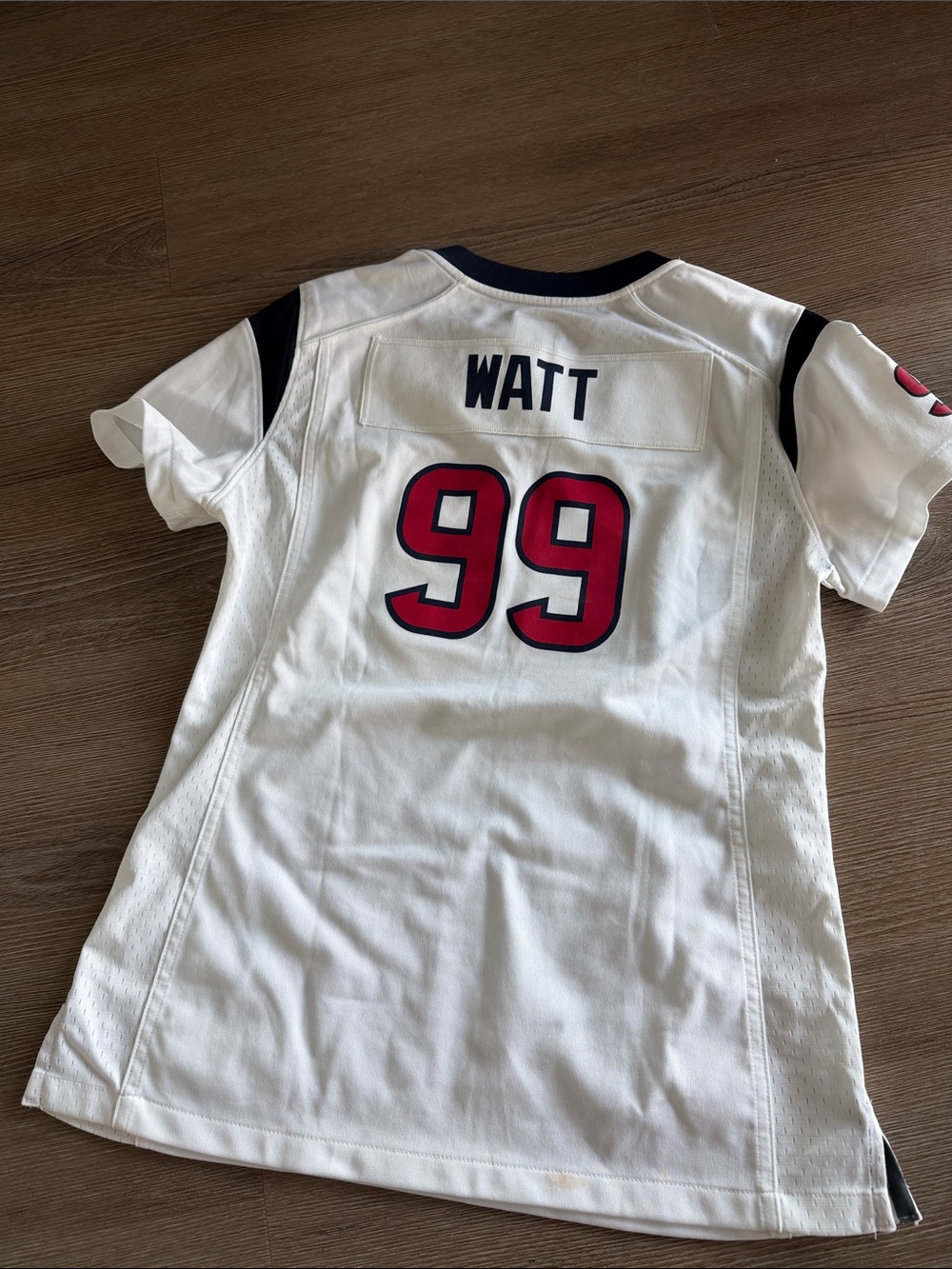 Nike White & Red Texans Football Jersey #99 - Picture 2 of 2